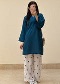 Blue Heart 2PC | Arabic Lawn Kurta Set