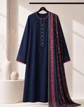 #RL089 Navy Blue Lawn 3 piece