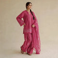 Pink Berry- Embroided 3 pieces suit for women