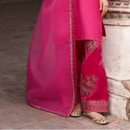 Pettunia – Silk 3-Piece Embellished Plazo Suit