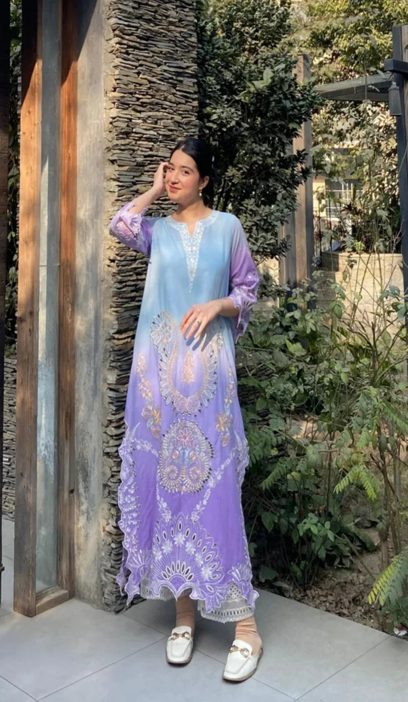 SD-Dual Luxe – Premium Lawn Embroidered Suit | Sui Dhaga Resham