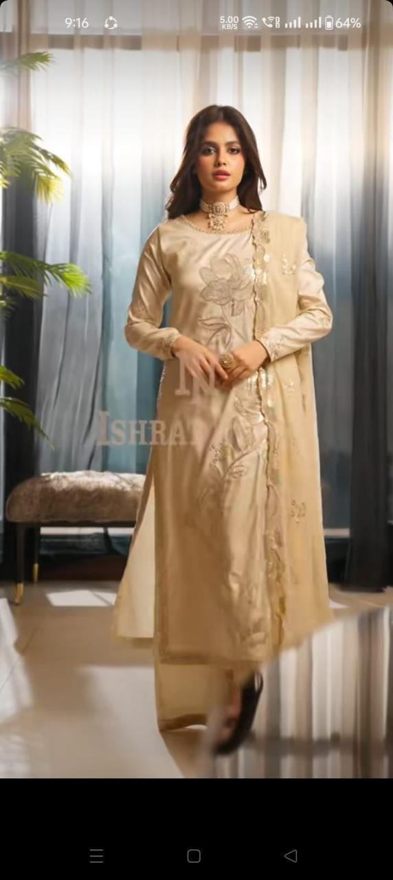 #PL003 Raw silk 3 piece