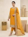 #YL001 Mustard Chiffon 3 piece