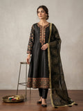 #EBL015 Elegant Black Long Maxi (3 piece)
