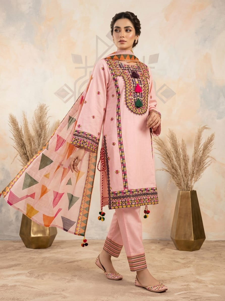 #SL098 Sindhi Lawn 3 piece