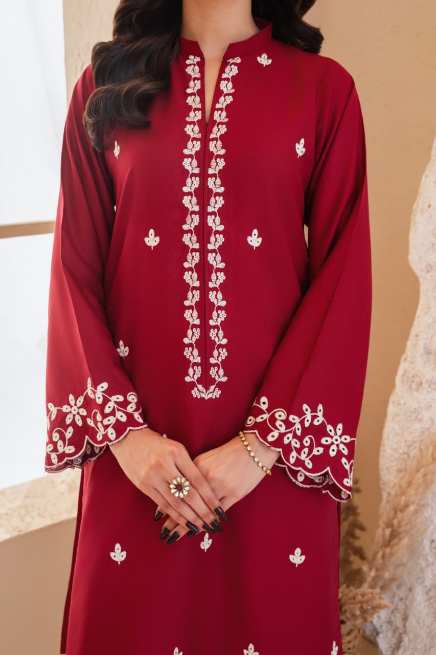 #ZARF-2PC ZARF Embroidery 2 PC (Farshi )