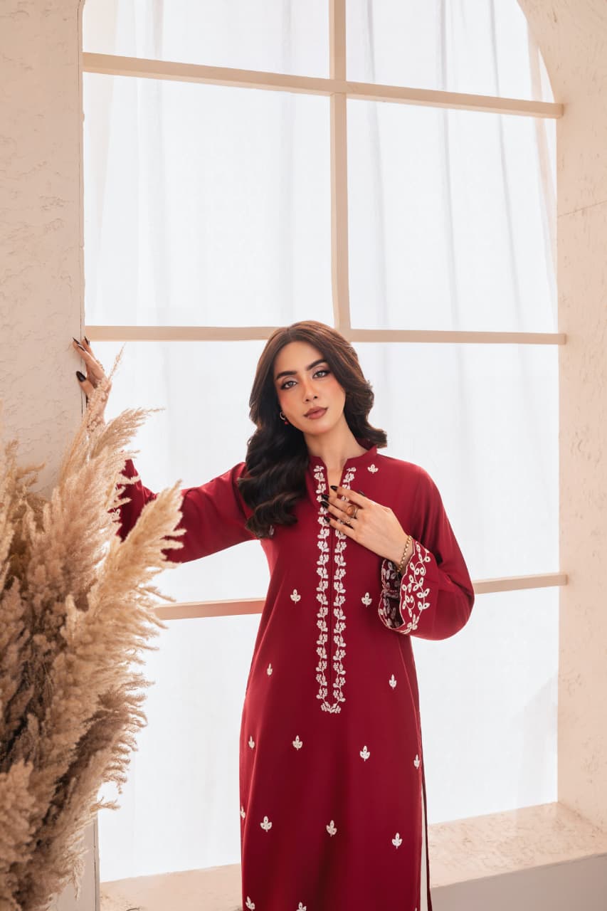 #ZARF-2PC ZARF Embroidery 2 PC (Farshi )