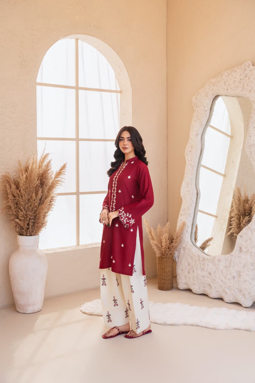 #ZARF-2PC ZARF Embroidery 2 PC (Farshi )
