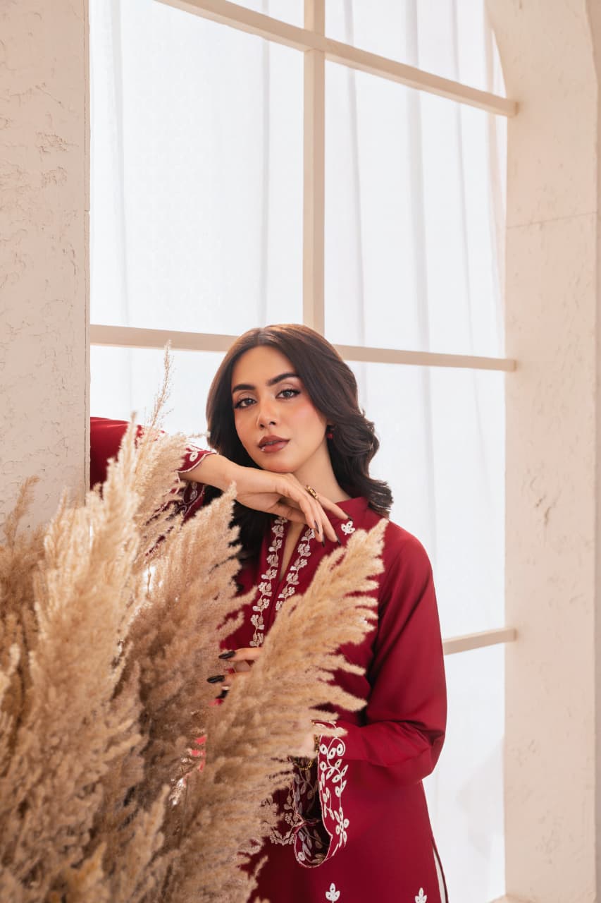 #ZARF-2PC ZARF Embroidery 2 PC (Farshi )