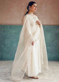 Noor-e-Eid Ivory Dress | Sequin Lace Trouser Festive Suit